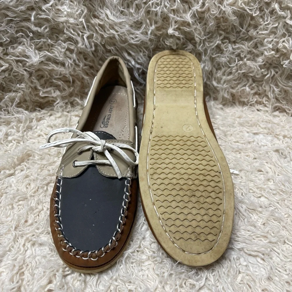 Boys Easy strider leather boat shoes